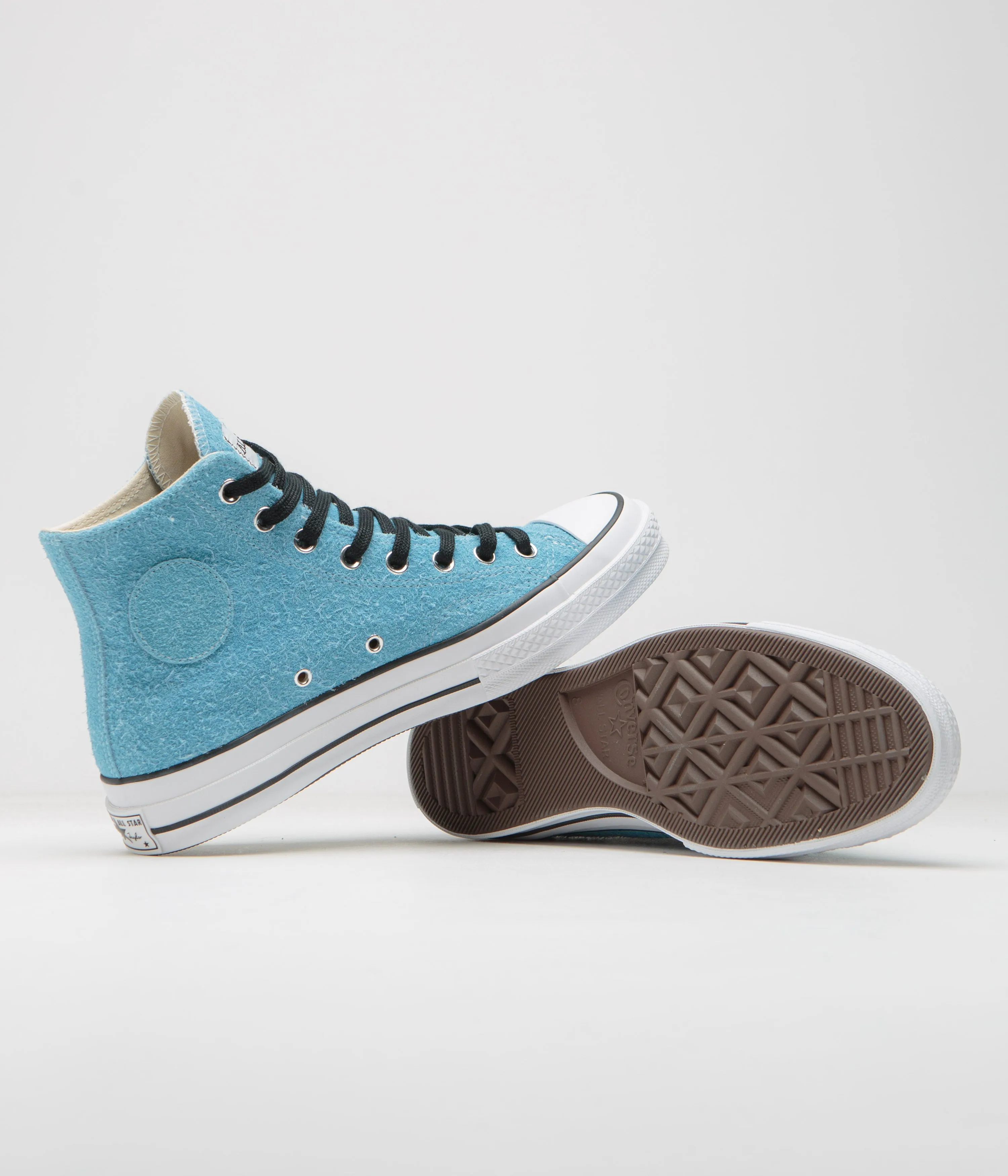 Converse x Stussy Chuck 70 Hi Shoes - Sky Blue Converse Shoes