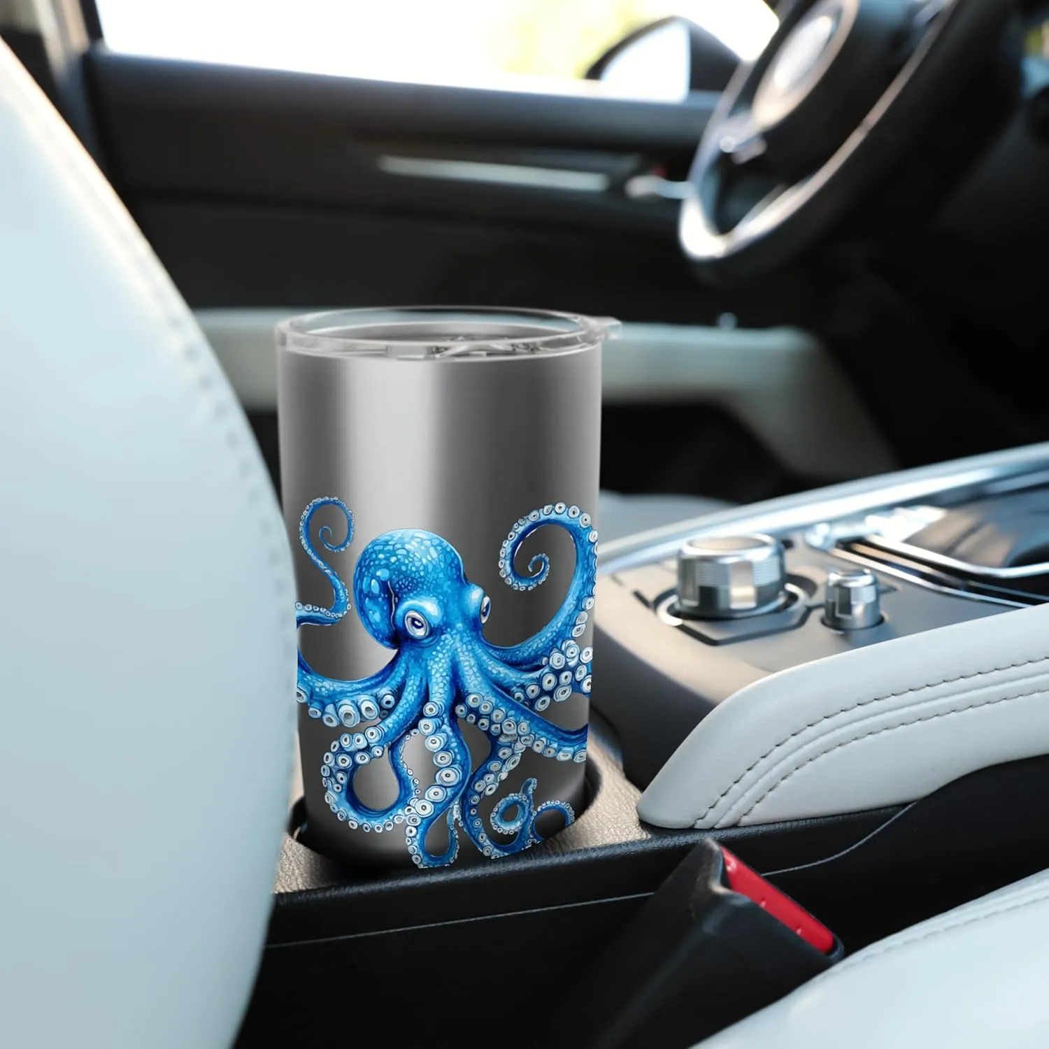 Cool Blue Octopus Sea Ocean Lover,Tentacles Octopus Lover Stainless Steel Insulated Tumbler