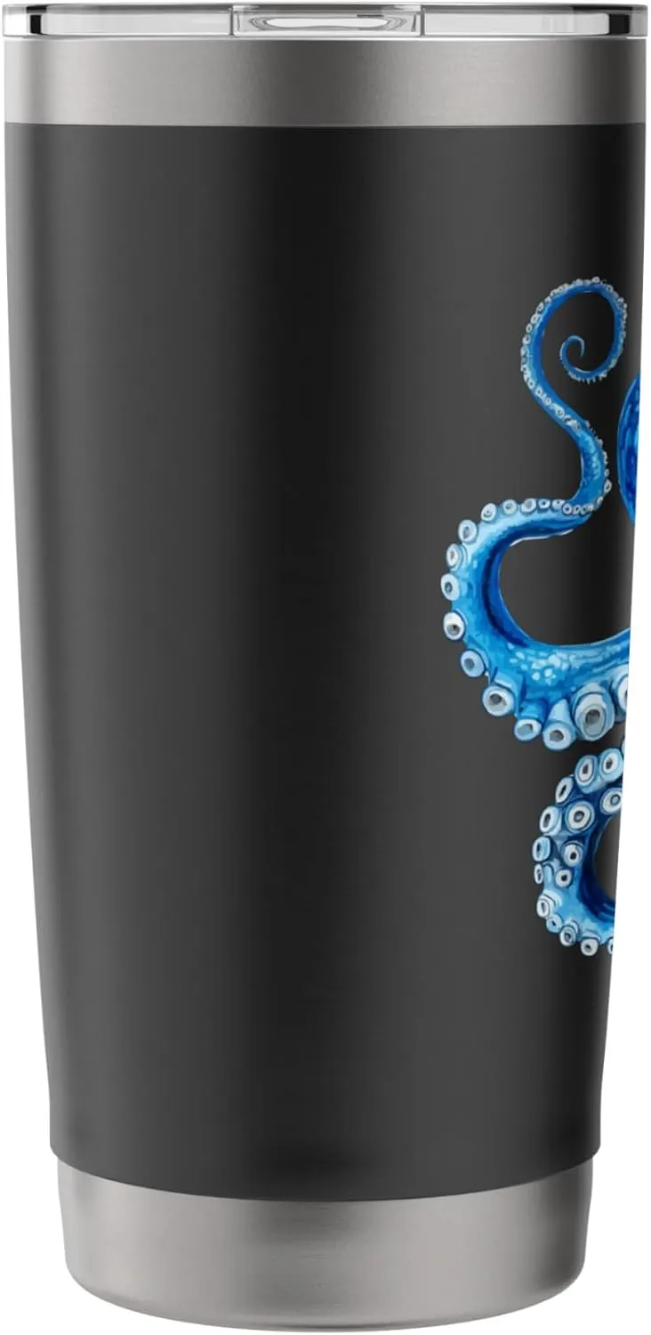 Cool Blue Octopus Sea Ocean Lover,Tentacles Octopus Lover Stainless Steel Insulated Tumbler
