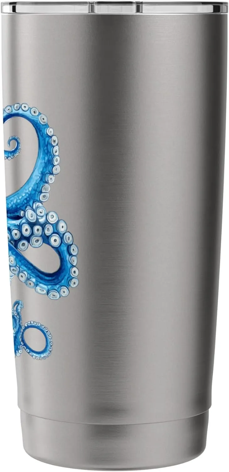 Cool Blue Octopus Sea Ocean Lover,Tentacles Octopus Lover Stainless Steel Insulated Tumbler