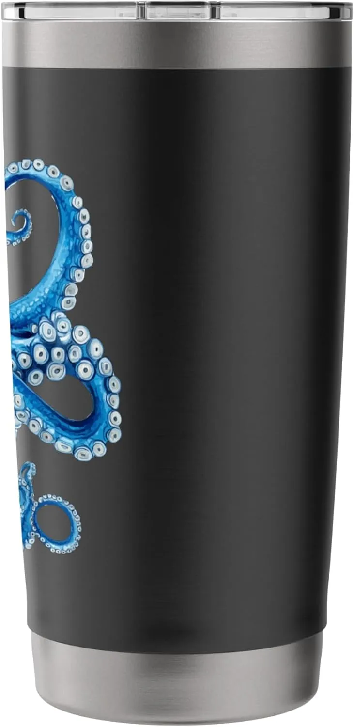 Cool Blue Octopus Sea Ocean Lover,Tentacles Octopus Lover Stainless Steel Insulated Tumbler