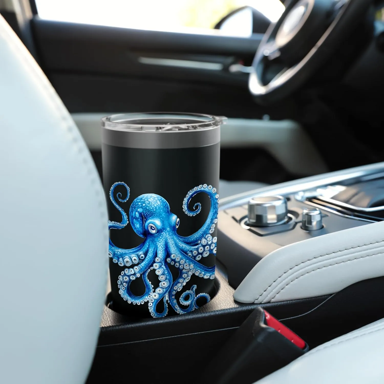 Cool Blue Octopus Sea Ocean Lover,Tentacles Octopus Lover Stainless Steel Insulated Tumbler