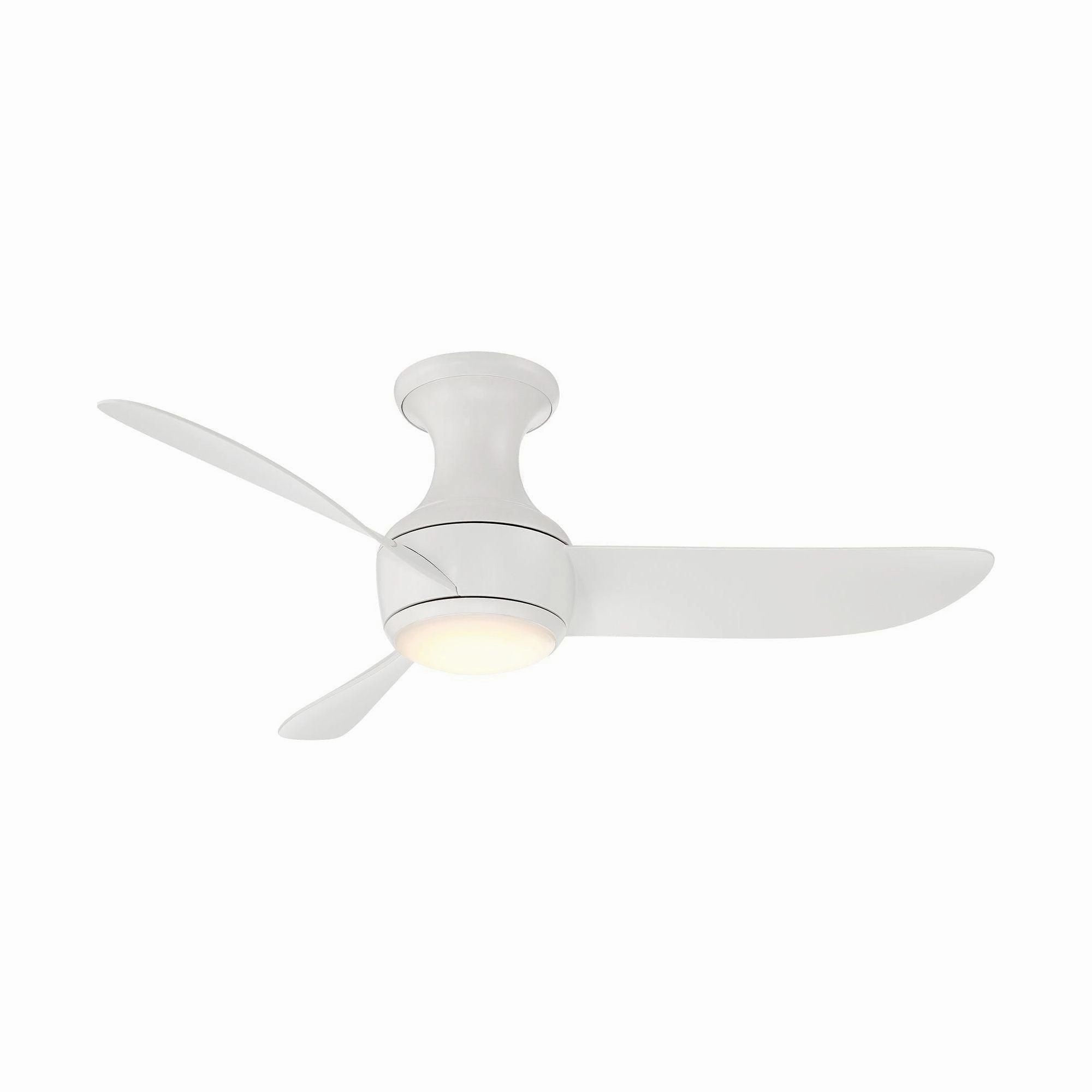 Corona Indoor/Outdoor 3-Blade 44" Smart Flush Mount Ceiling Fan with LED Light Kit and Remote Control