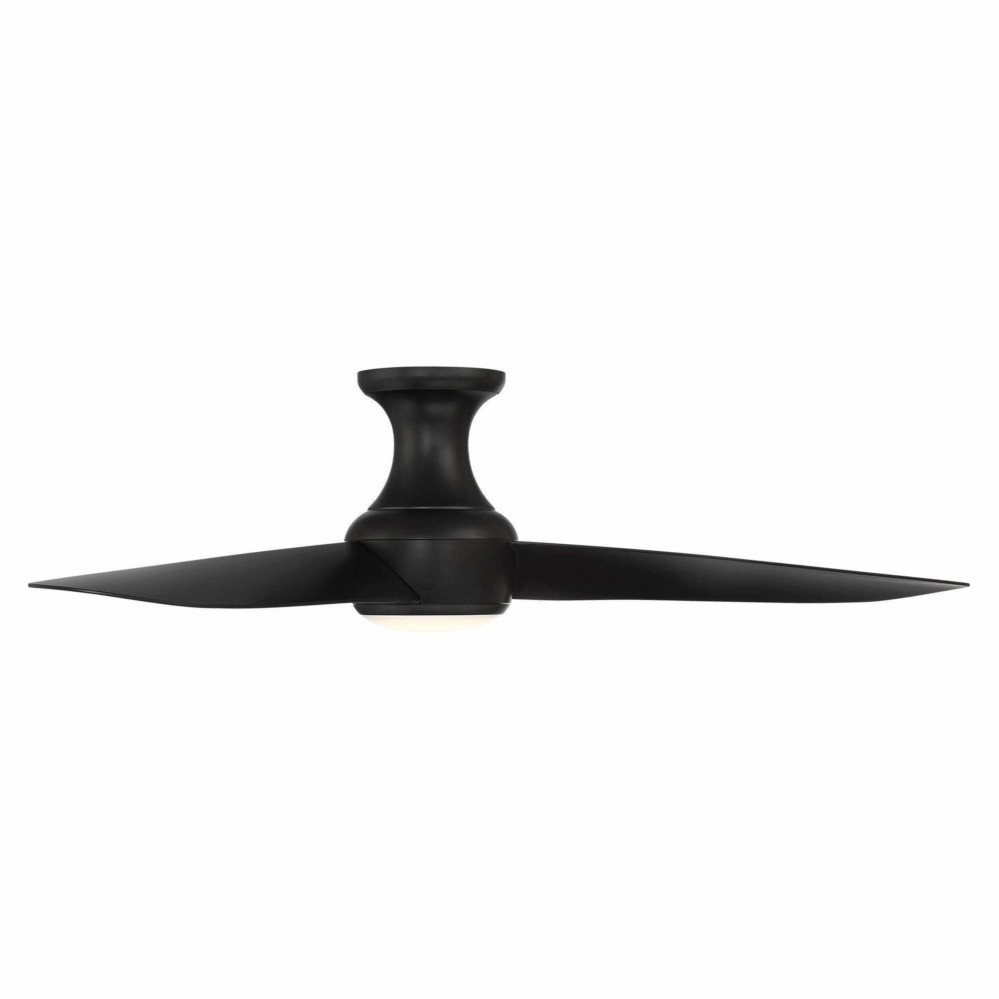 Corona Indoor/Outdoor 3-Blade 52" Smart Flush Mount Ceiling Fan with LED Light Kit and Remote Control