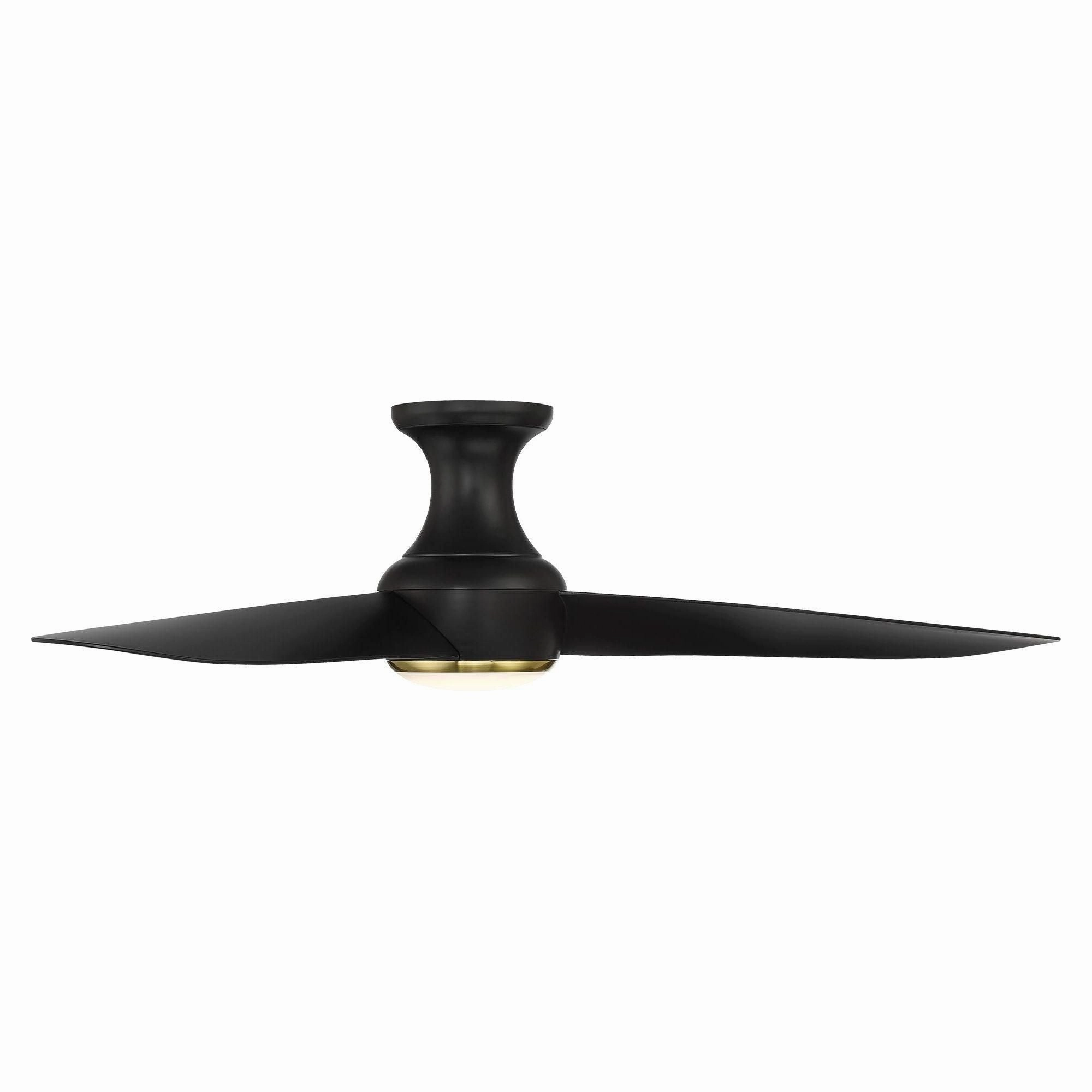 Corona Indoor/Outdoor 3-Blade 52" Smart Flush Mount Ceiling Fan with LED Light Kit and Remote Control
