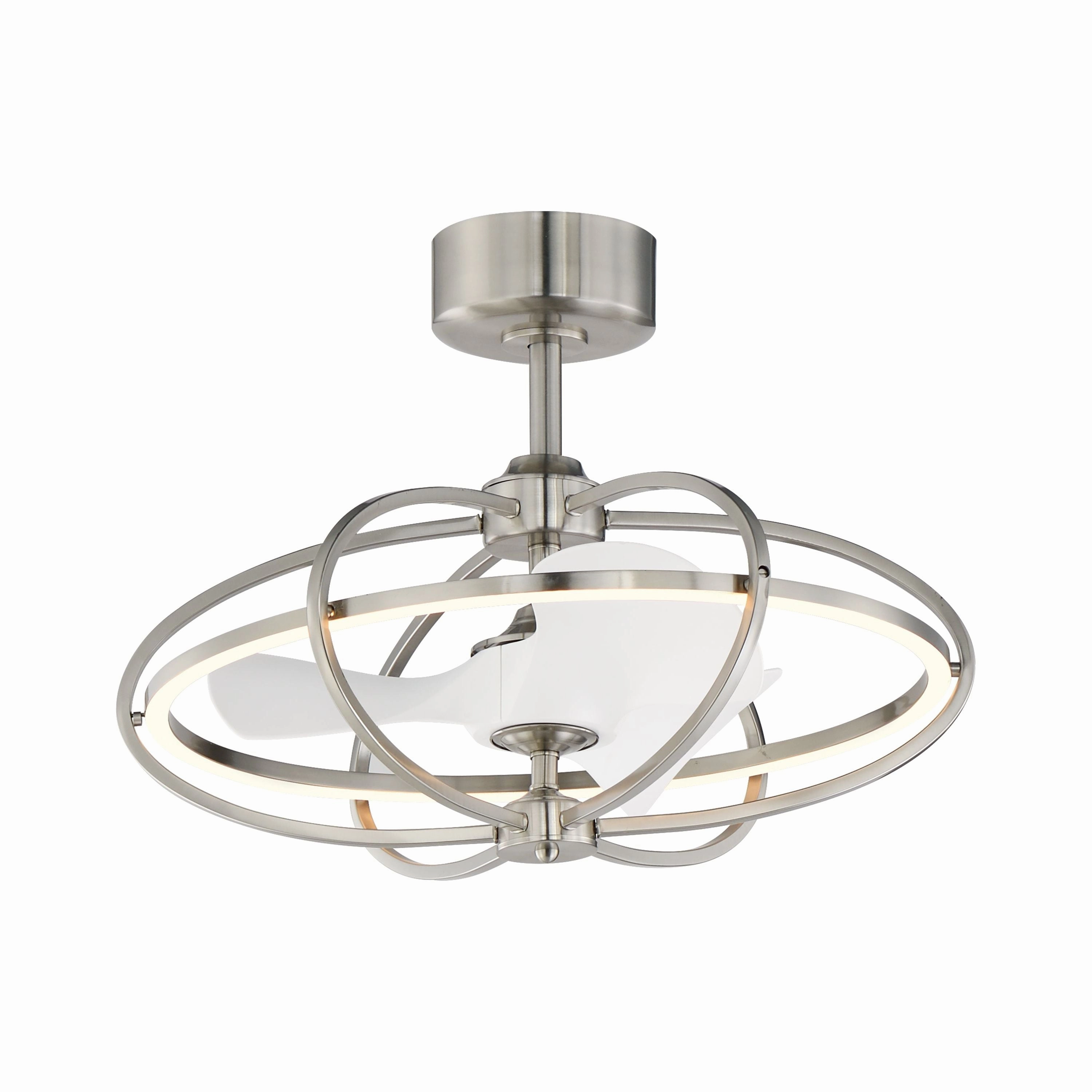 Corona WiFi-Enabled LED Fandelight ceiling fans with integrated LED lighting