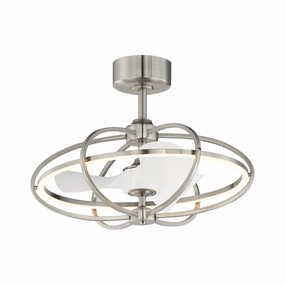 Corona WiFi-Enabled LED Fandelight ceiling fans with integrated LED lighting