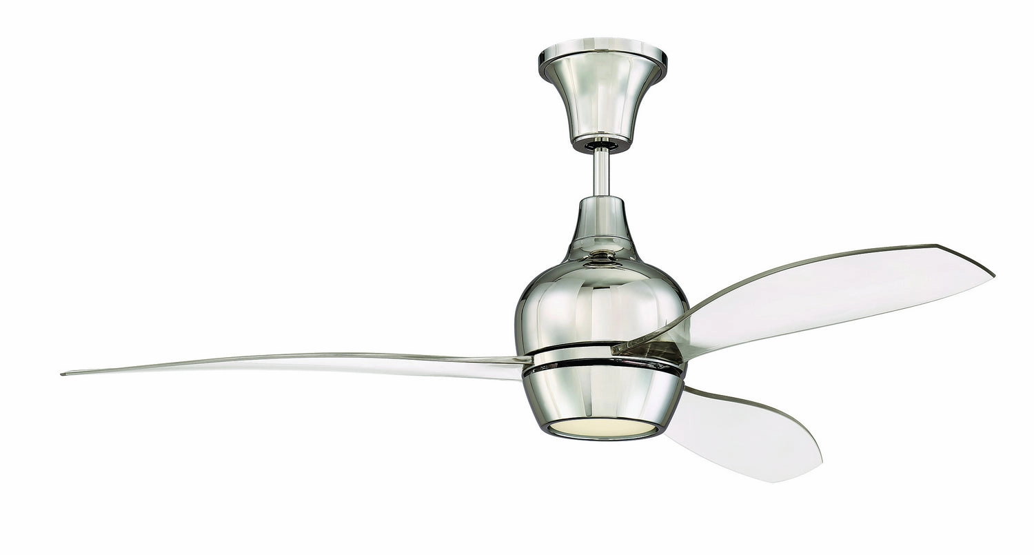 Craftmade Bordeaux 52" Ceiling Fan with 17W Dimmable LED and Wall Control Ceiling fan with adjustable speed settings