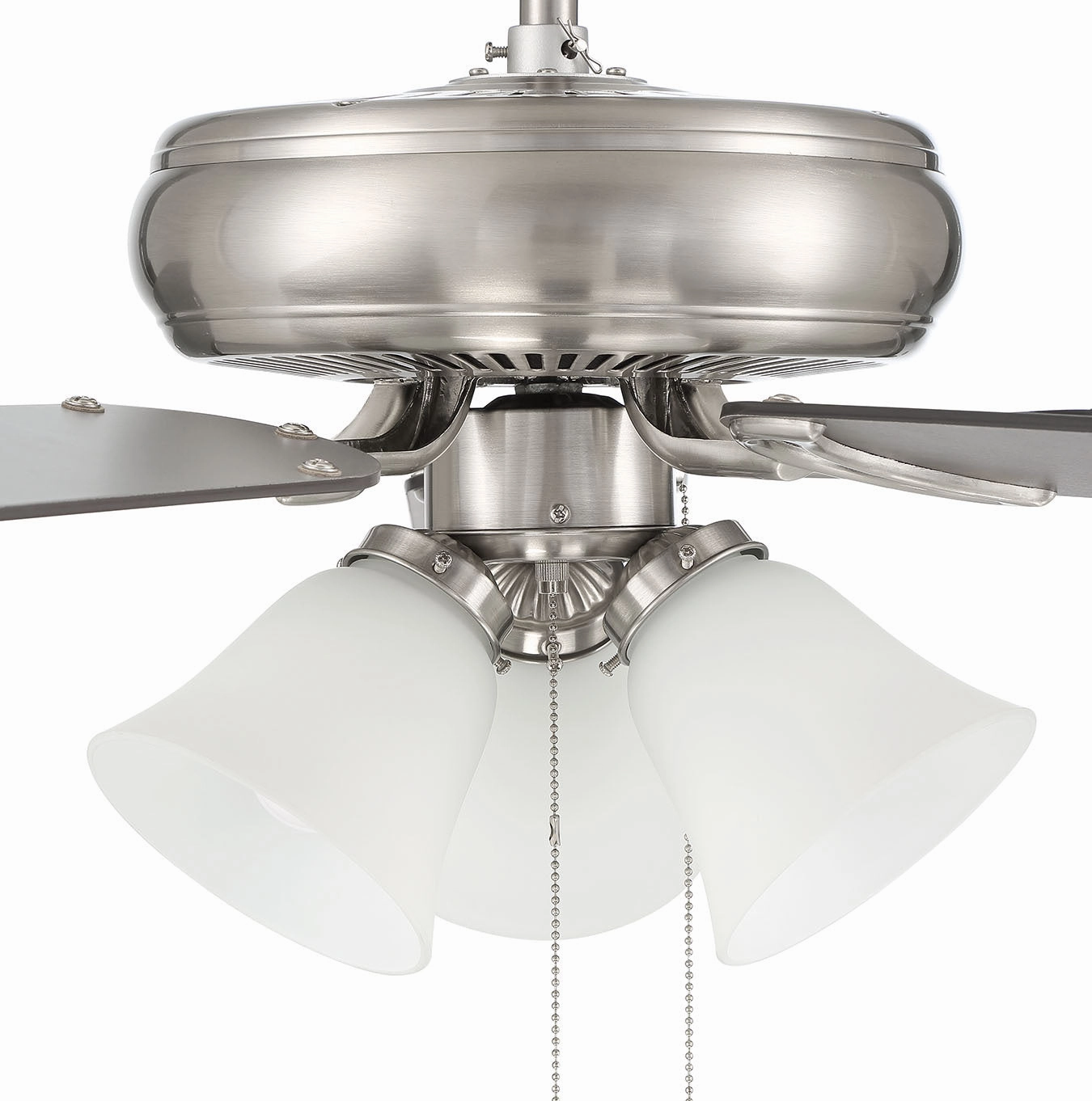 Craftmade Decorator's Choice 52" Pull Chain Ceiling Fan with 3 Light Dimmable LED