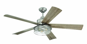 Craftmade Garrick 56" Indoor/Outdoor Ceiling Fan with LED and Wall and Remote Ceiling fan with adjustable speed settings