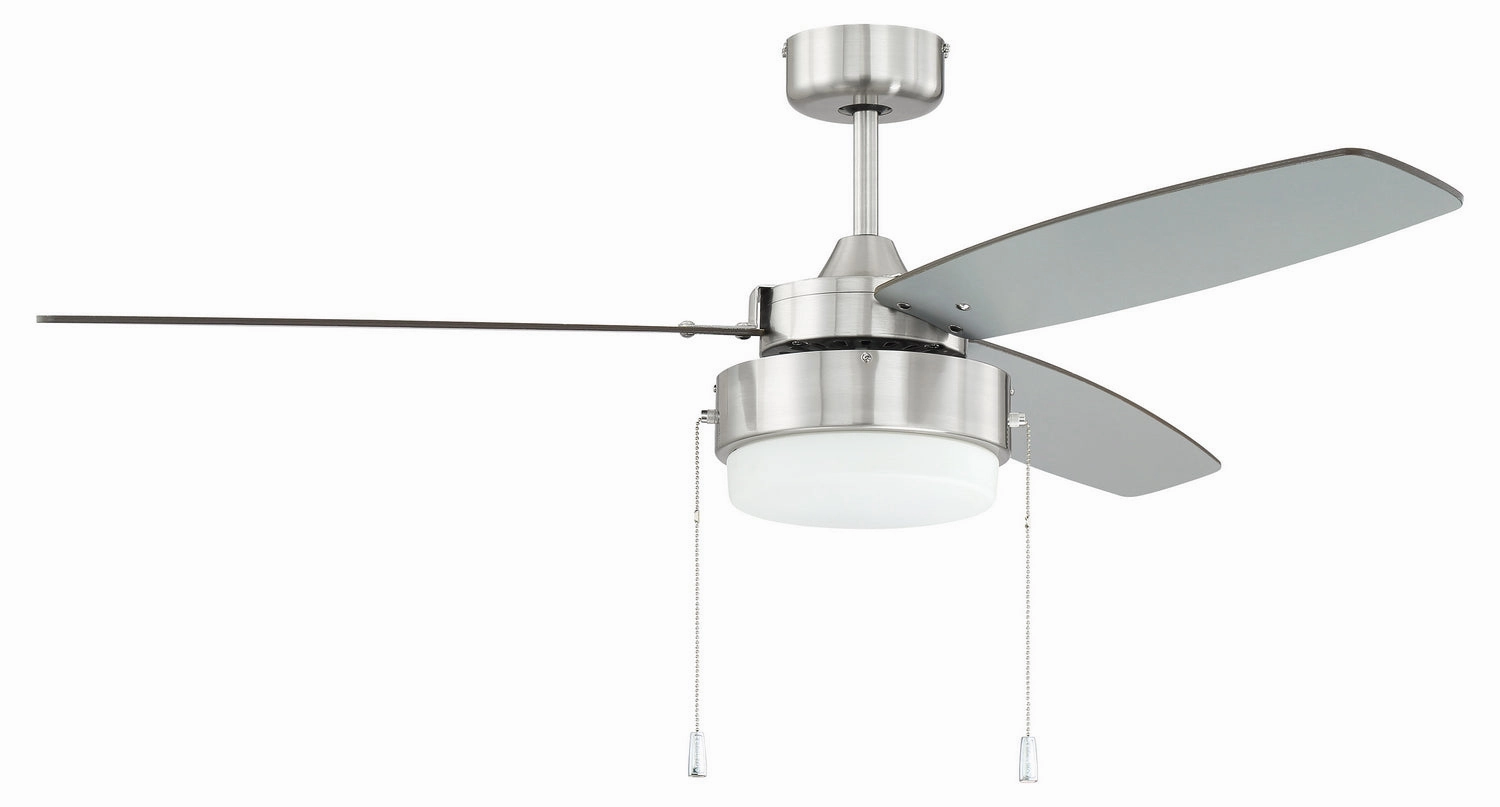 Craftmade Intrepid 52" Pull Chain Ceiling Fan with 9W LED Light compact indoor fans for apartment use