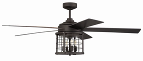 Craftmade Nicolas 56" Ceiling Fan with LED and Wall and Remote Control Ceiling fan with adjustable speed settings