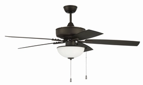 Craftmade Outdoor Pro Plus 211 52" Pull Chain Ceiling Fan with LED Light Kit Ceiling fan with adjustable speed settings