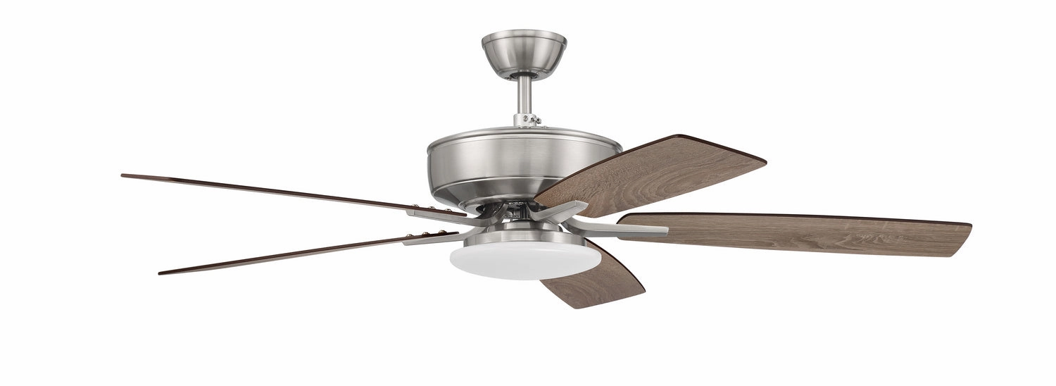 Craftmade Pro Plus 112 52" Ceiling Fan with Slim 18W LED Light and Wall Control