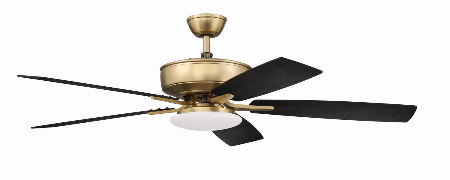 Craftmade Pro Plus 112 52" Ceiling Fan with Slim 18W LED Light and Wall Control
