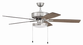 Craftmade Pro Plus 119 52" Pull Chain Ceiling Fan with Pan 18W LED Light energy-saving indoor fans for bedrooms