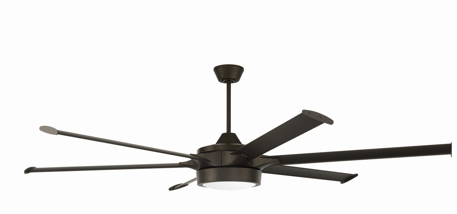 Craftmade Prost Indoor/Outdoor Smart DC Ceiling Fan with 20W LED and Wall and Remote Control adjustable indoor fans for cool airflow