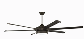 Craftmade Prost Indoor/Outdoor Smart DC Ceiling Fan with 20W LED and Wall and Remote Control adjustable indoor fans for cool airflow