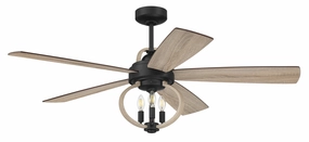 Craftmade Reese 52" Smart Indoor/Outdoor DC Ceiling Fan with LED and Remote Ceiling fan with adjustable speed settings
