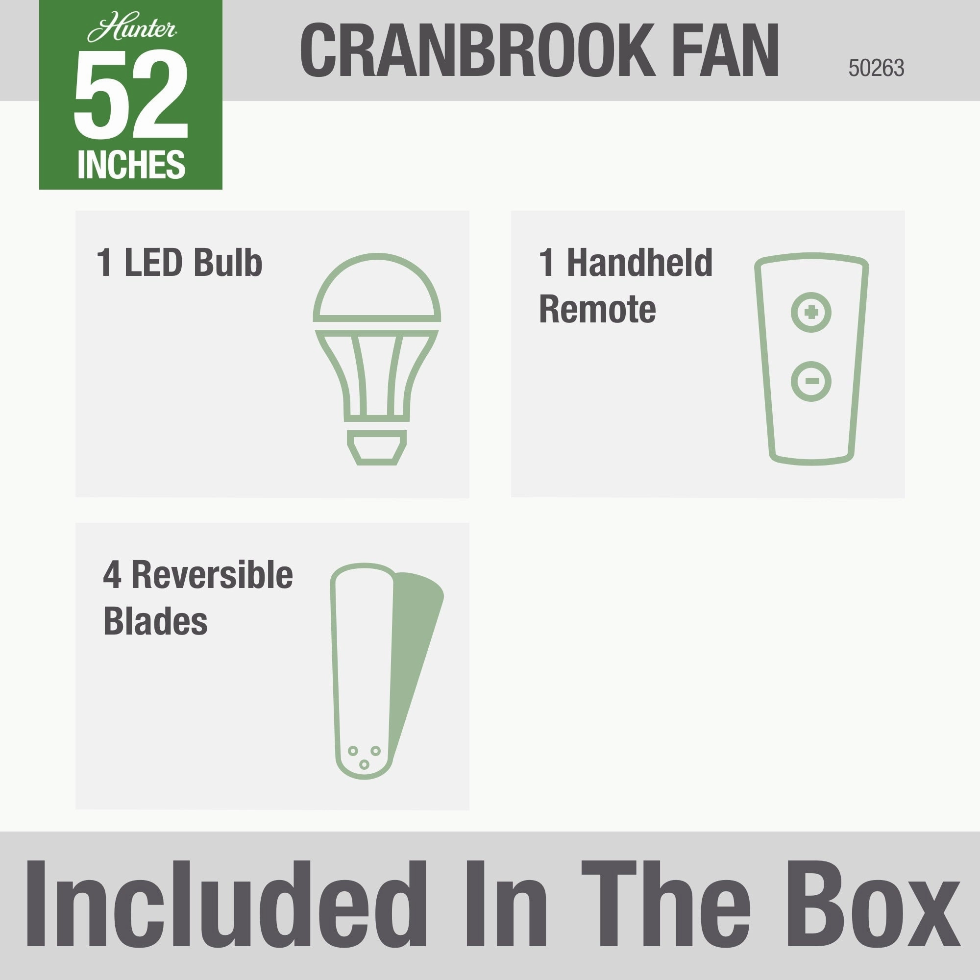 Cranbrook 52"Ceiling Fan Blush Pink