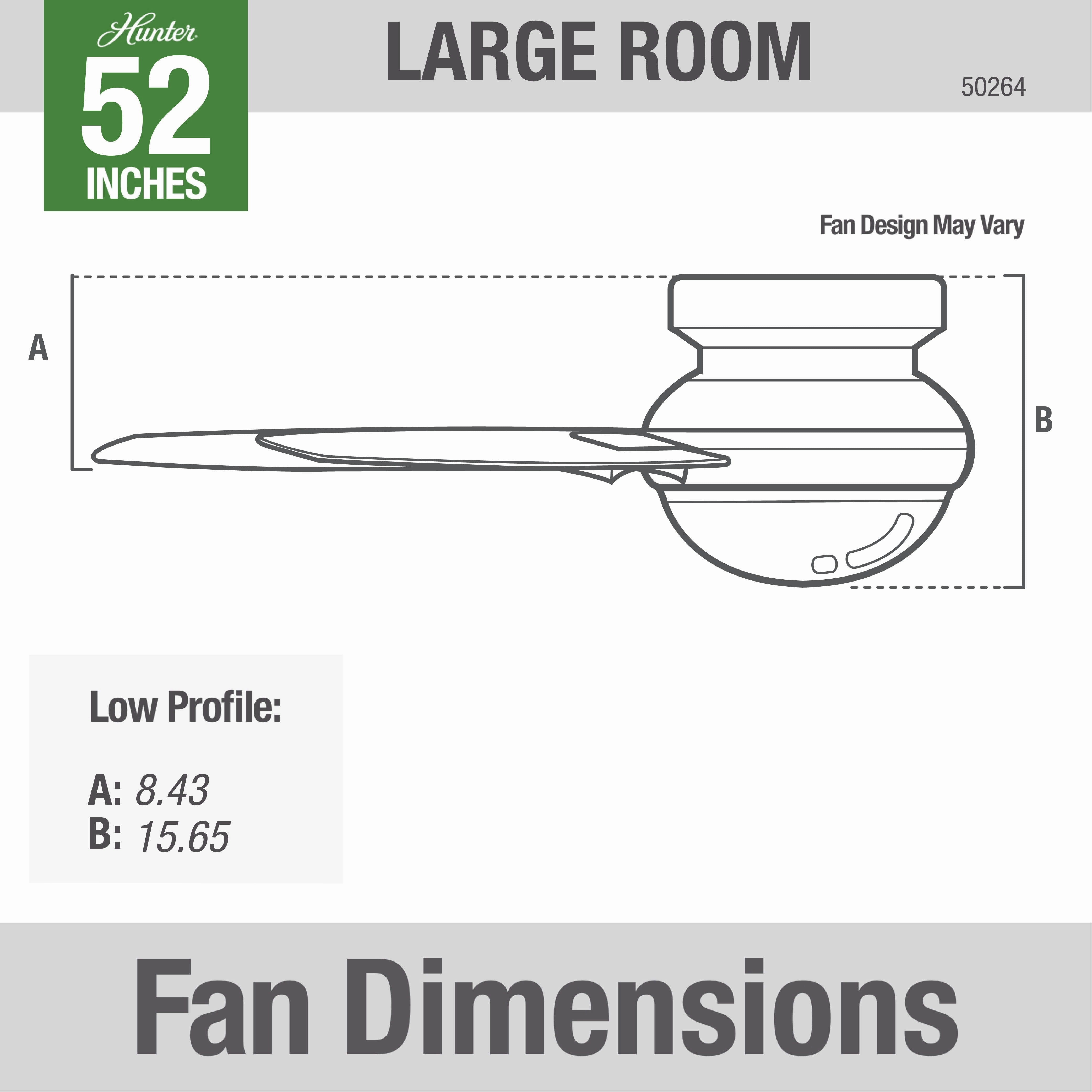 Cranbrook 52"Ceiling Fan Dove Grey