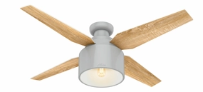 Cranbrook 52"Ceiling Fan Dove Grey hugger fans for rooms with low ceilings