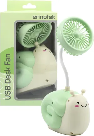 Cute Animal Table Top Yellow Fan USB-C, Fun Office Desk Accessories, Desk Fans Small Quiet Electric Plug In, Small Plug In Fan, Table Fans, Cubical Accessories for Work (Green) Octopus-shaped decorative fan