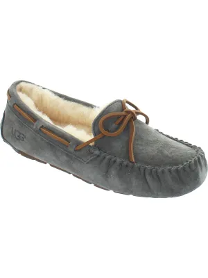 Dakota Womens Suede Sheepskin Lined Moccasin Slippers Hey Dude Shoes