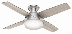 Dempsey 44"Ceiling Fan Brushed Nickel ifan smart fans for connected homes