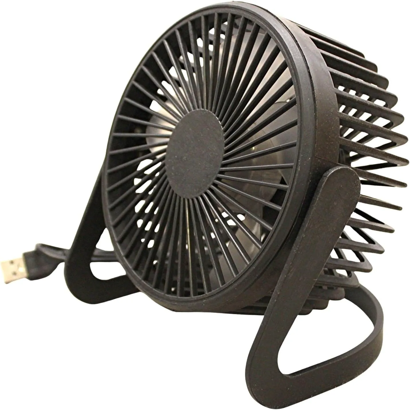 Dependable Industries inc. Essentials USB Desk Fan  6-Inch Personal Mini Portable Desktop Fan, Quiet Motor, Adjustable Angle, USB-Powered for Home, Office, and Indoor Use (Black) USB desktop fan for workspace