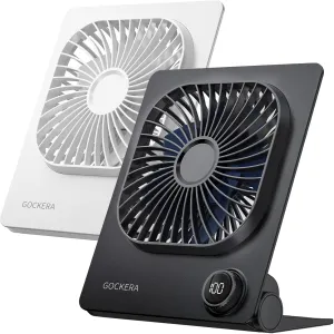 Desk Fan, 6.61''Ultra-thin 5000mAh Battery Powered Fan with Powerful Wind,100 Speeds Adjustable&Digital Display,Timer,Ultra-quiet Small Portable Fan for Bedroom,Office,Travel,Summer Essentials Desktop fan with humidification feature