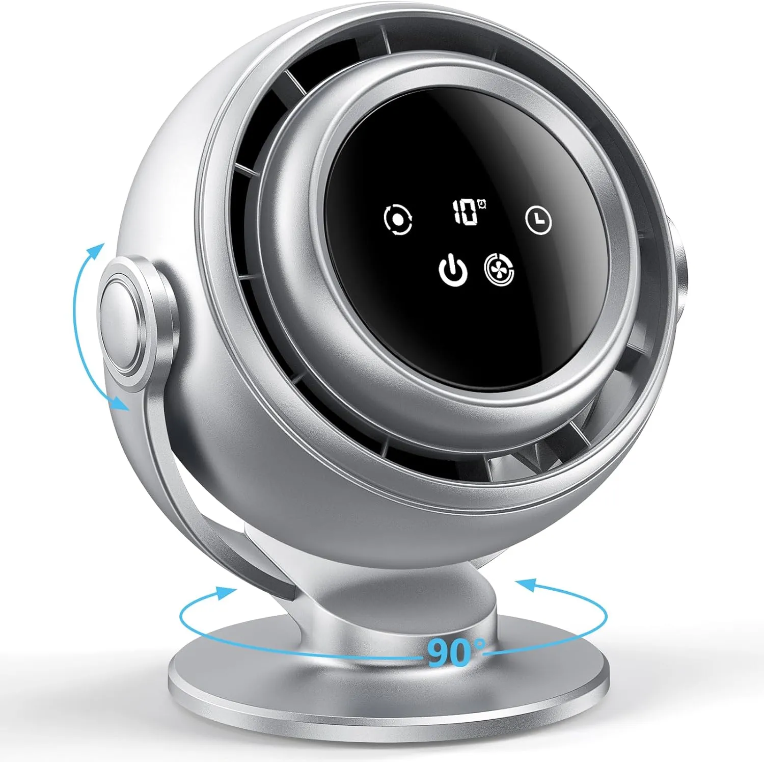 Desk Fan for Bedroom, 90Oscillating Fan with 6000mAh Rechargeable, 10 Speeds 4H Timer 270Tilt Adjustment, 28dB Ultra-Quiet Portable Personal Table Fans, Gifts for Women Men Home Office Summer Desktop fan with humidification feature