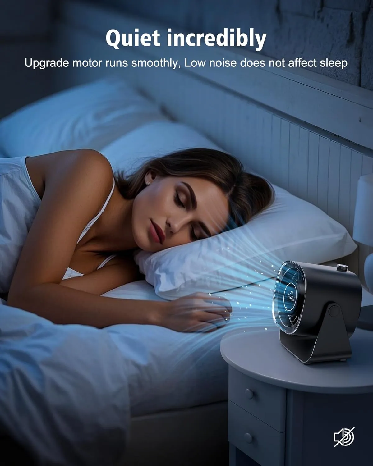 Desk Fan,Quiet Portable Fan,5000mAh Air Circulator Fan with 100 Speeds 220 Adjustable Tilt,Digital Display Small Table Fans for Bedroom,Office, Kitchen,Travel Camping Black