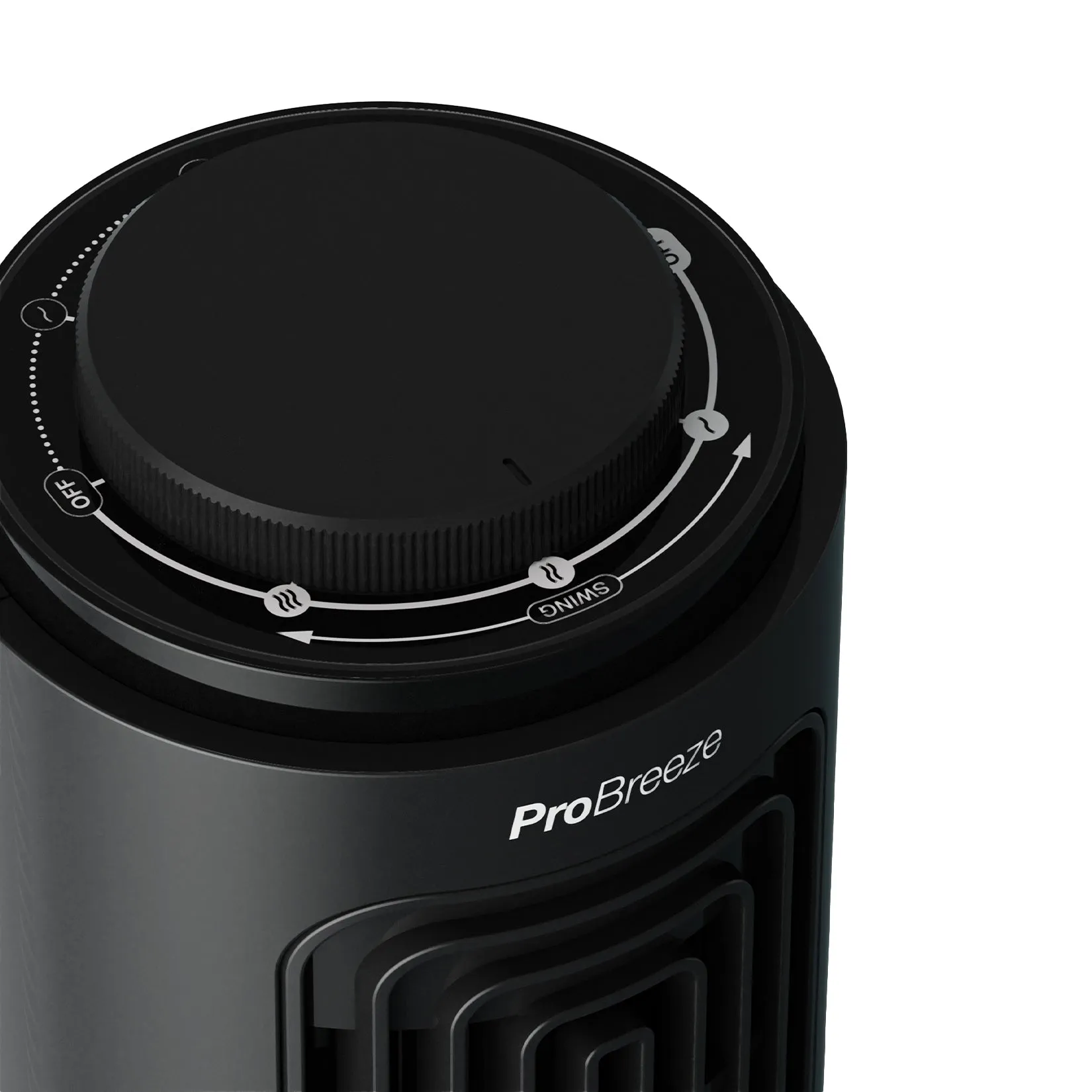 Desktop 3 Speed Mini Tower Fan - Black