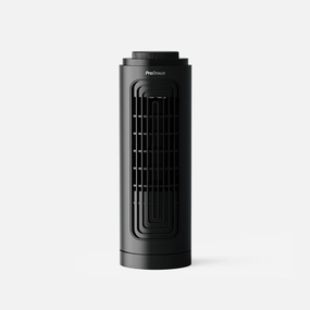 Desktop 3 Speed Mini Tower Fan - Black compact desk fans for workspace comfort