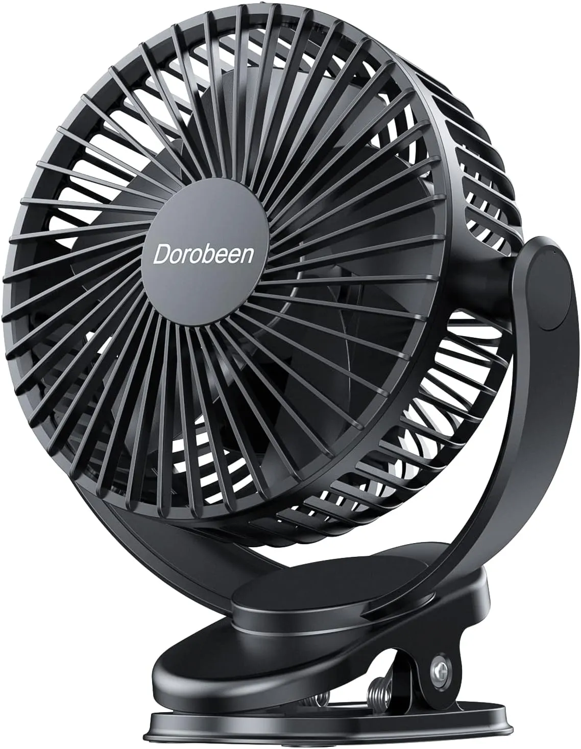 Dorobeen Clip Fan, 6 Inch Mini Quiet Desk Fan, 5000mAh USB Rechargeable Battery Operated Clip on Fan, USB Desk Fan, Portable Personal Small Fan For Desk,Office,Golf Cart 360-degree rotating fan for home use