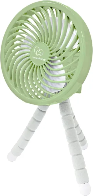 Dreambaby Smart Grip Deluxe Fan, Octopus Wrap Around Legs, Adjustable, Battery Operated Octopus-shaped decorative fan