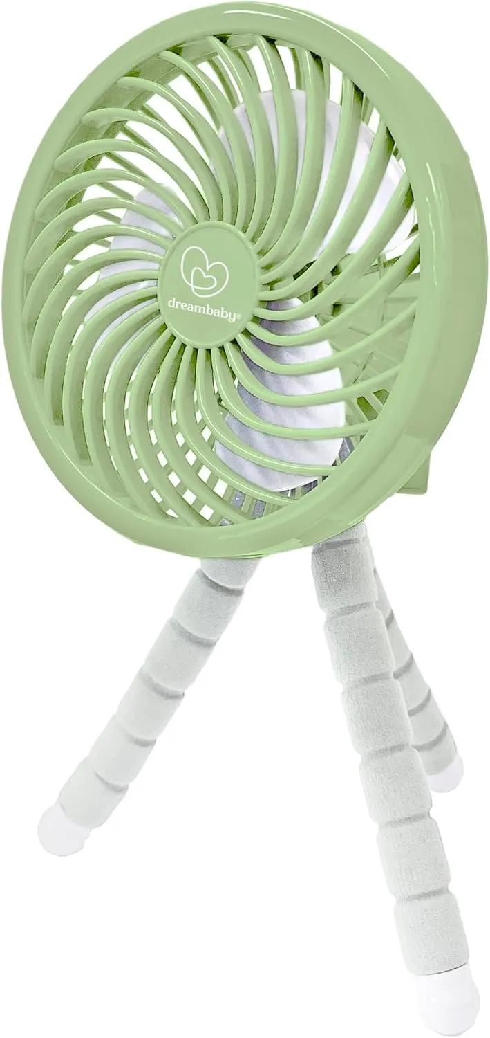 Dreambaby Smart Grip Deluxe Fan, Octopus Wrap Around Legs, Adjustable, Battery Operated Octopus-shaped decorative fan