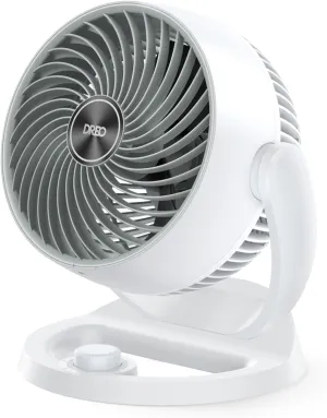 Dreo Fan for Bedroom, 12 Inches, 70ft Powerful Airflow, 28db Quiet Table Air Circulator Fans for Dorm Room, 120 Adjustable Tilt, 3 Speeds, Desktop Fan for Home, Office, Kitchen Desktop fan with humidification feature