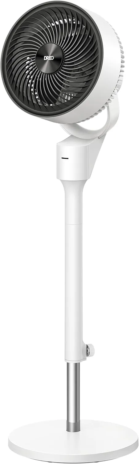 Dreo Fan for Bedroom, 80 Oscillating Standing Fan, 25dB Quiet, 80ft Pedestal Fans for Home Office, 90 Manual Vertical, 3 Speeds, Remote, 34-41" Adjustable Height, Air Circulator Tower bladeless fan for modern homes
