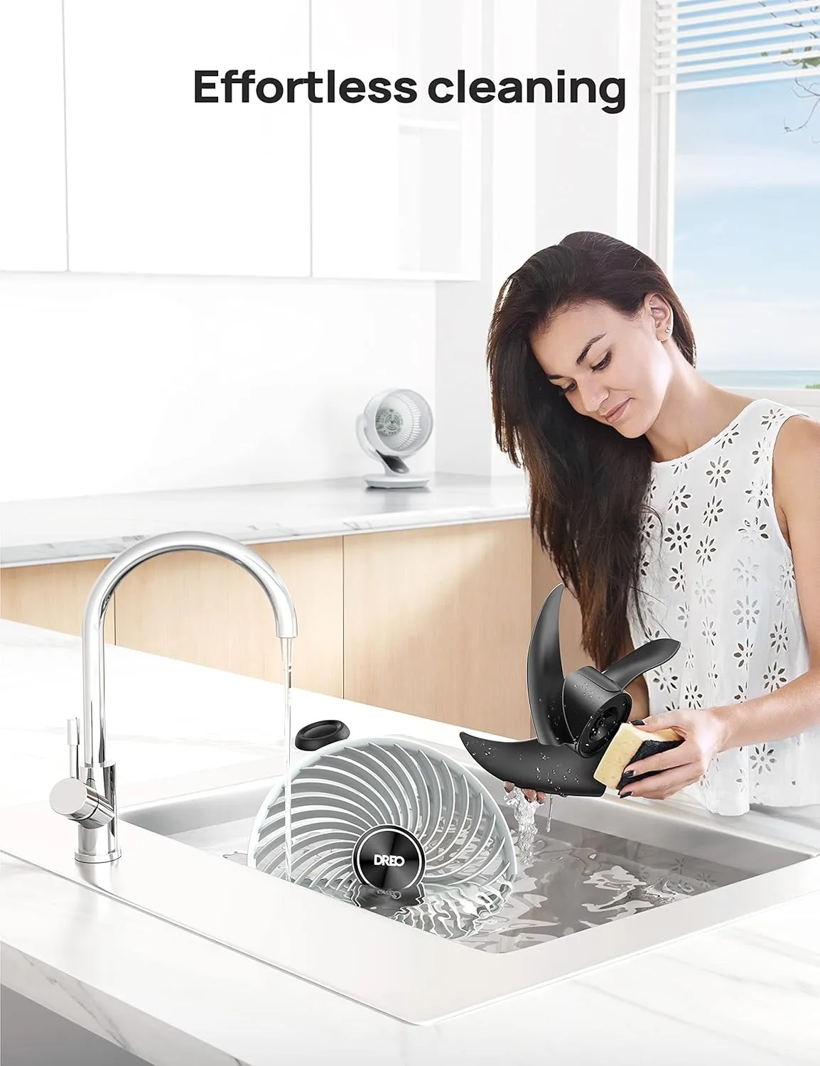 Dreo Oscillating Fan for Bedroom, 13 Inch Quiet Table Fans for Home Whole Room, 70ft Powerful Airflow, Desk Air Circulator Fan with Remote, 120 Adjustable Tilt, 4 Speeds, 8H Timer, for Office Desktop