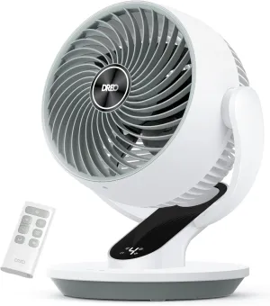 Dreo Oscillating Fan for Bedroom, 13 Inch Quiet Table Fans for Home Whole Room, 70ft Powerful Airflow, Desk Air Circulator Fan with Remote, 120 Adjustable Tilt, 4 Speeds, 8H Timer, for Office Desktop Desktop fan with humidification feature