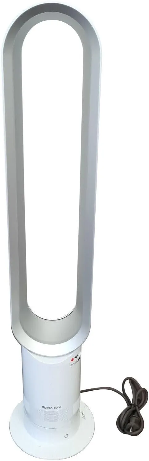 Dyson Cool AM07 Mini Air Multiplier Tower Fan White/Silver Tower bladeless fan for modern homes