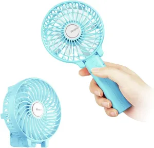 EasyAcc Mini Handheld Fan, USB Desk Fan Small Personal Portable Stroller Table Fan with Rechargeable Battery Operated Cooling Folding Electric Fan 3-10H Working Hours for Travel Office Outdoor Mini handheld fan for personal cooling