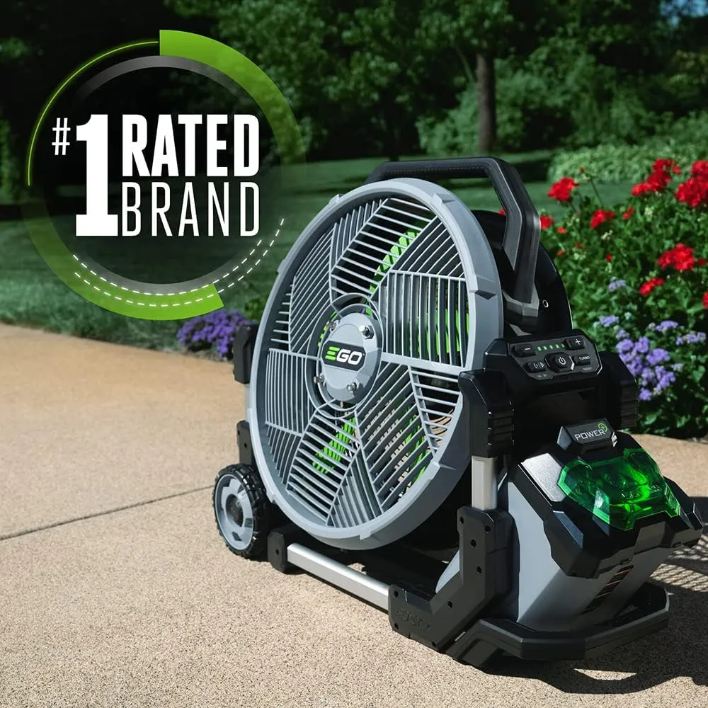 EGO POWER  Portable Misting Fan, Outdoor Electric 18" 5 Speed Fan, Battery and Charger Not Included - FN1800