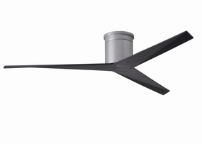 Eliza 56"Ceiling Fan Brushed Nickel hugger fans for rooms with low ceilings