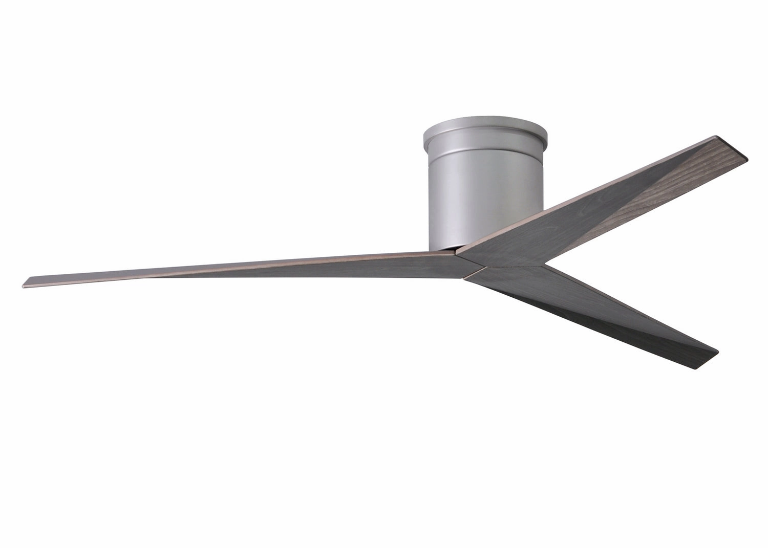 Eliza 56"Ceiling Fan Brushed Nickel hugger fans for rooms with low ceilings