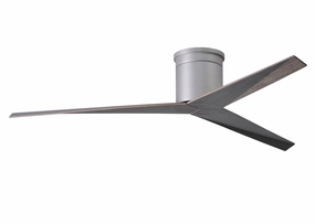 Eliza 56"Ceiling Fan Brushed Nickel hugger fans for rooms with low ceilings