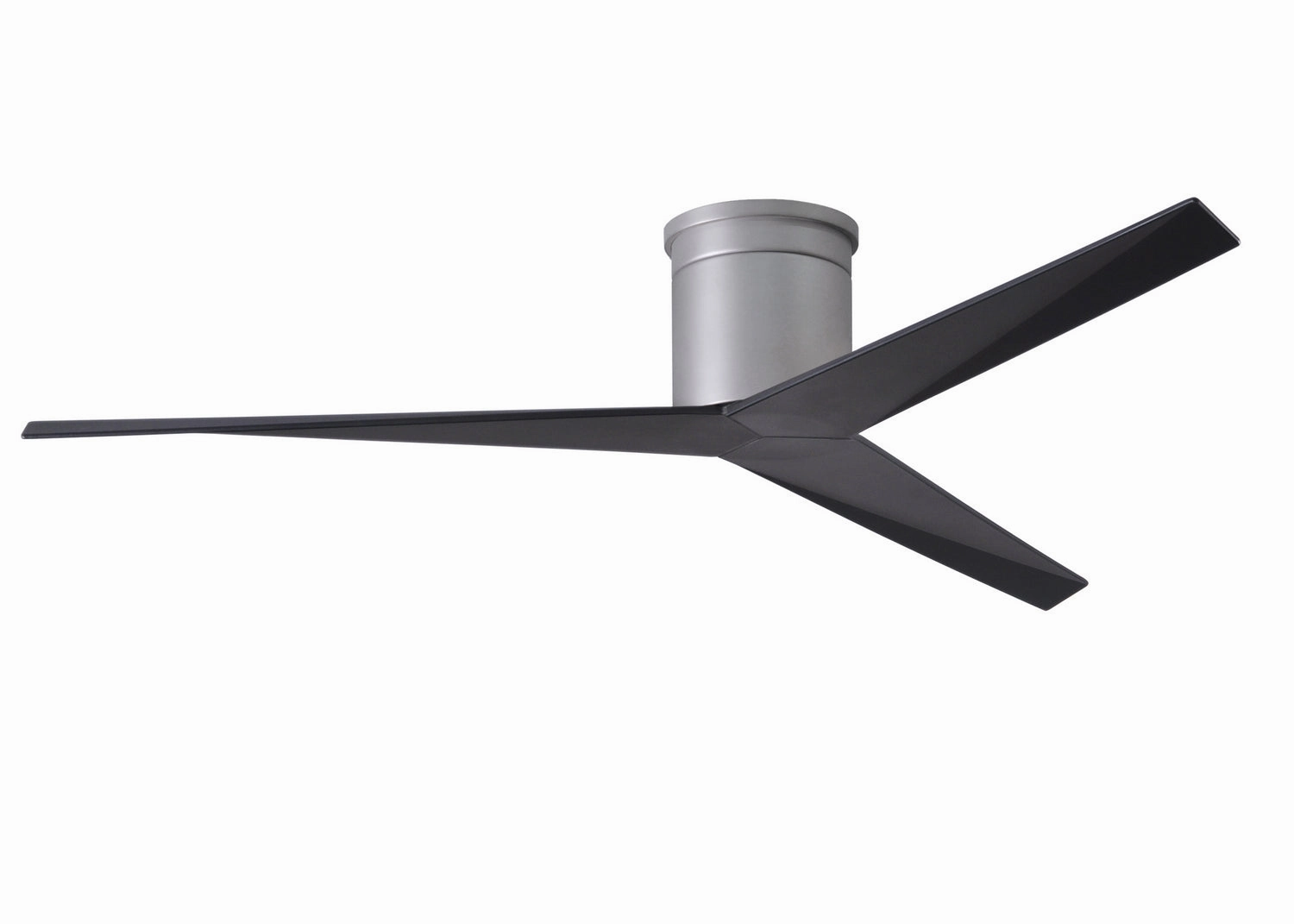 Eliza 56"Ceiling Fan Brushed Nickel hugger fans for rooms with low ceilings