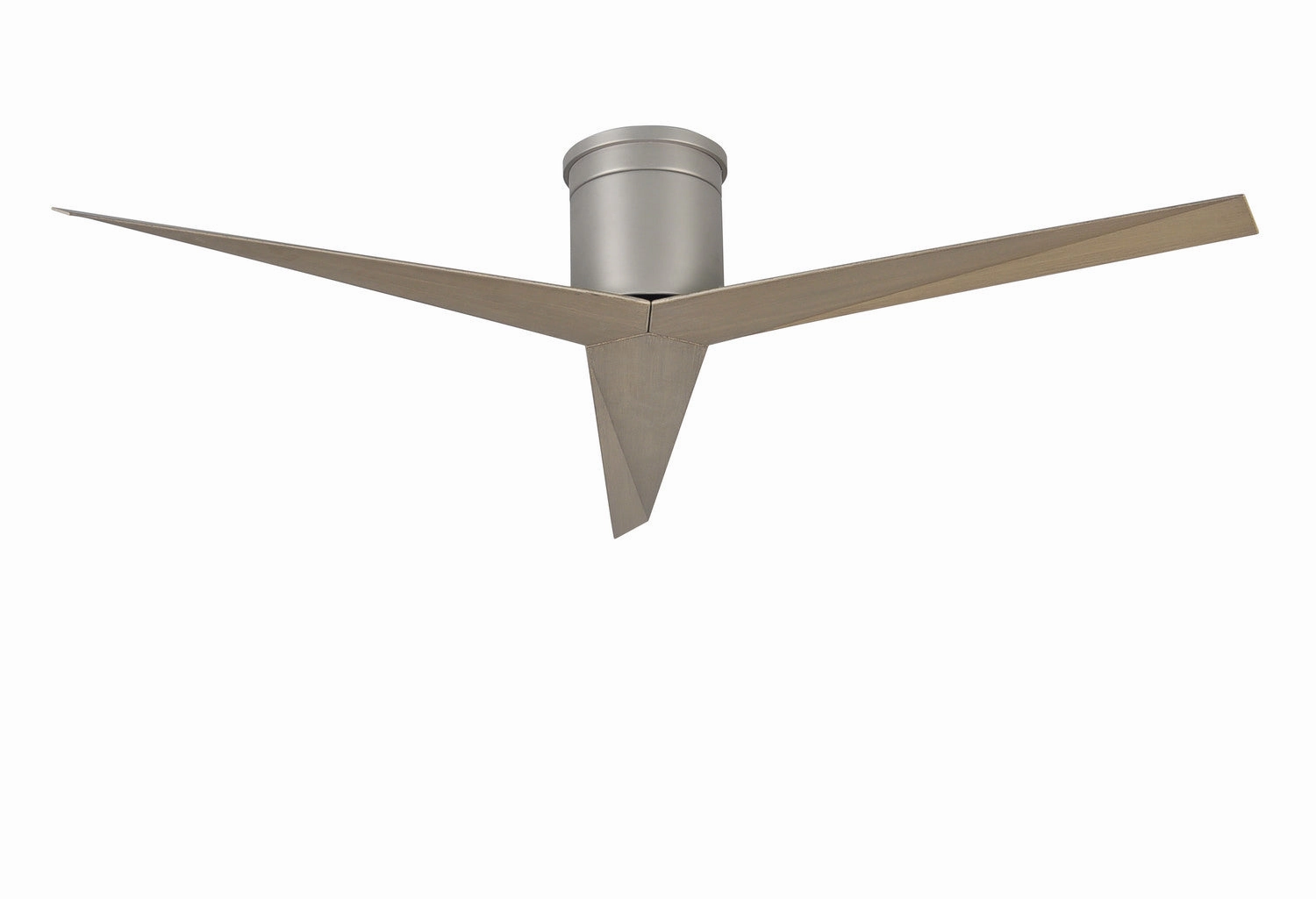Eliza 56"Ceiling Fan Brushed Nickel hugger fans for rooms with low ceilings